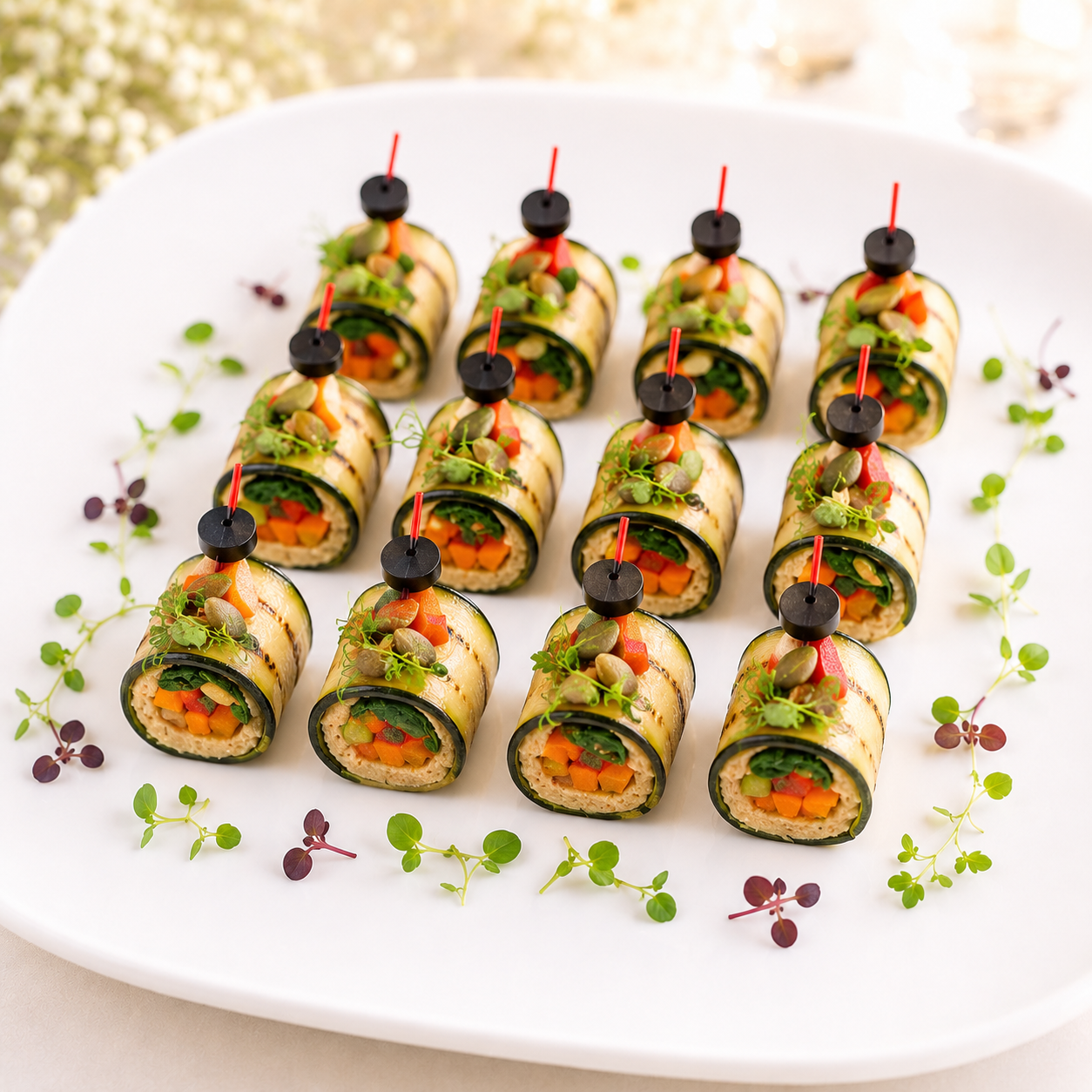 Овощной микс с хумусом