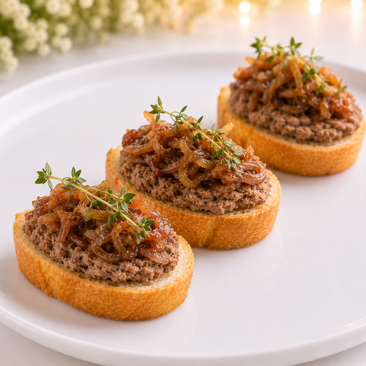 С куриной печенью и карамелизированным луком