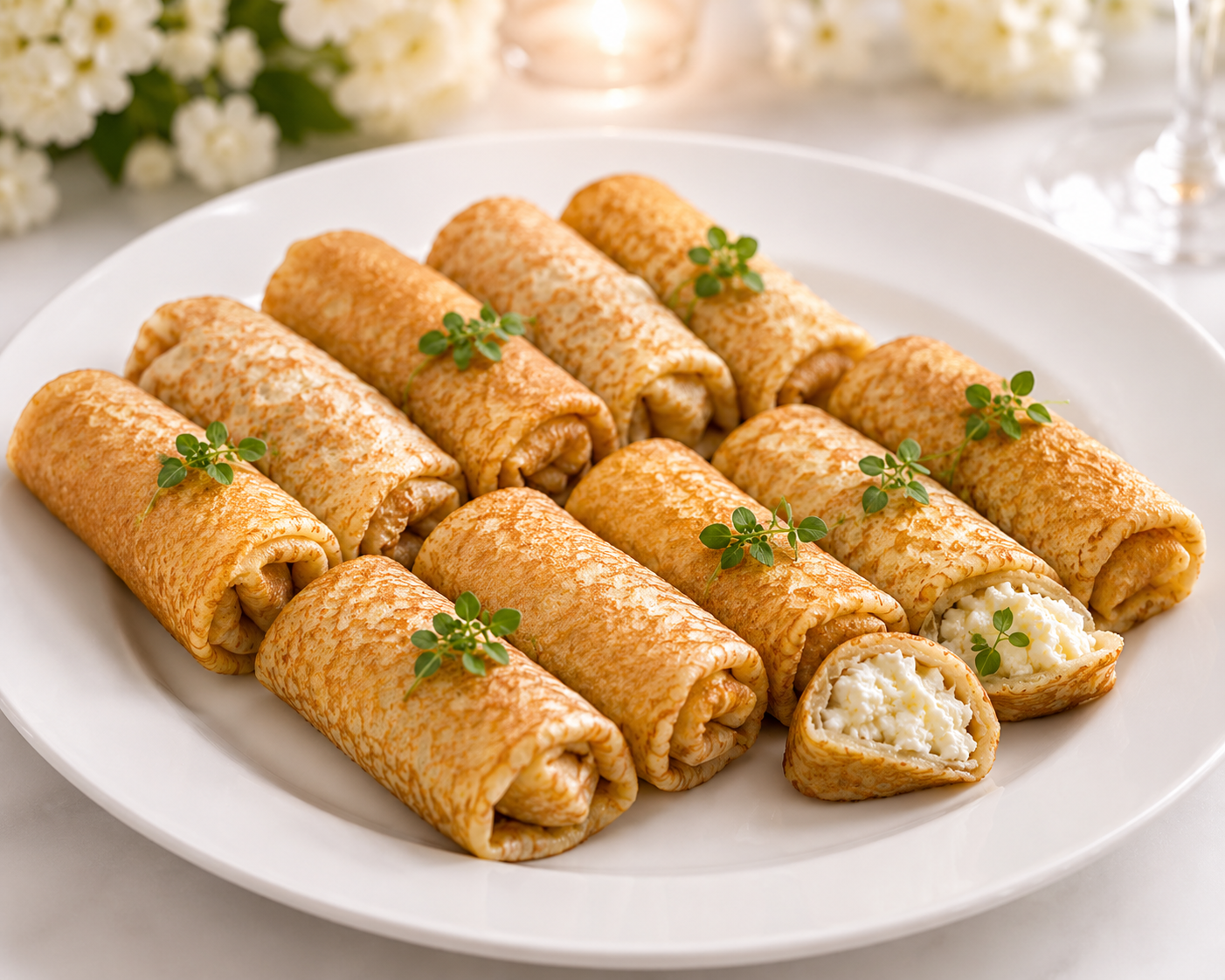 Блинчики с творогом
