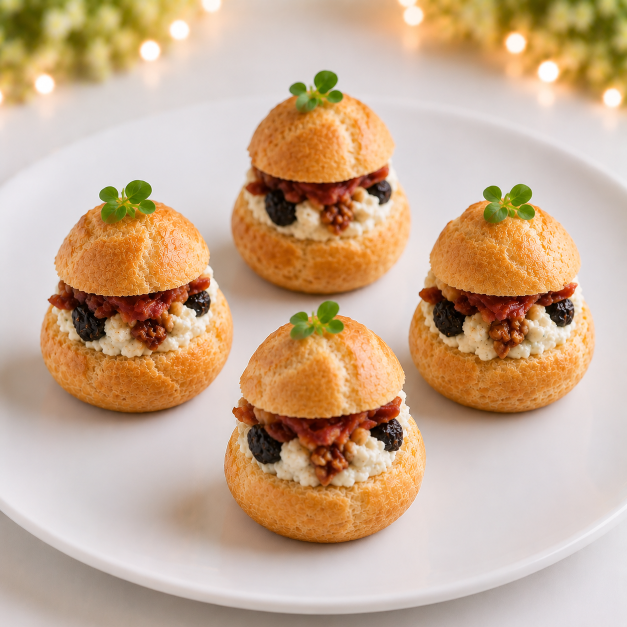 С беконом и черносливом